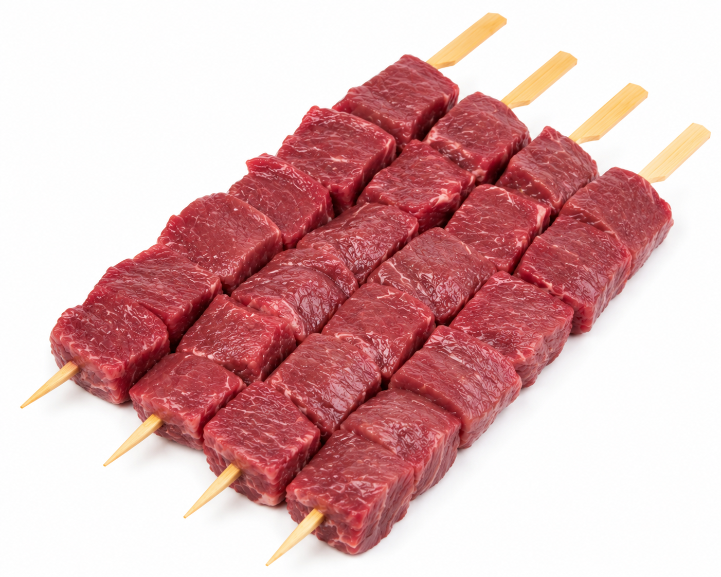 Beef eye fillts skewers