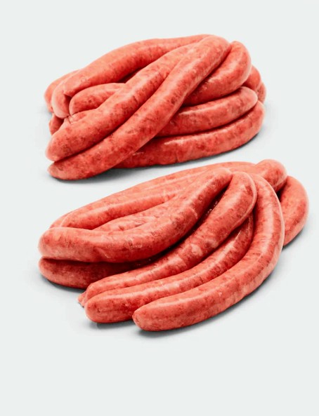 Beef sausages